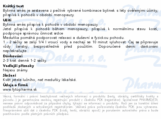 Gynastan Meno byl.čaj při menopauze 20x1.5g Fytoph