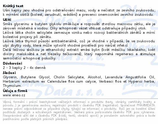 Otic Solution ušní kapky 10ml ENEO