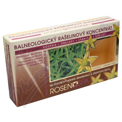 RosenSPA rašelinové koupele 5x50ml+olej 50ml
