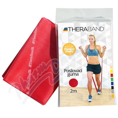 TheraBand Posilovací guma 2m červená 1.7kg