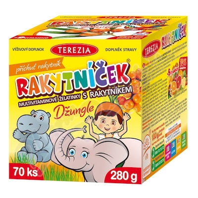 RAKYTNÍČEK želatinky 70ks DŽUNGLE