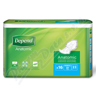 Depend Anatomic Normal inkont.vložné pleny 16ks