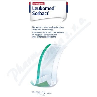 Leukomed Sorbact pooperační krytí 10x30cm 20ks