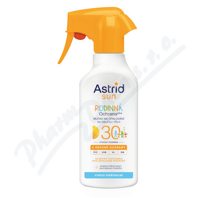 Astrid SUN rodinné opal.mléko sprej SPF30 270ml