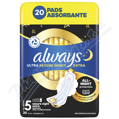 Always Ultra Secure Night Extra 5 vložky 20ks