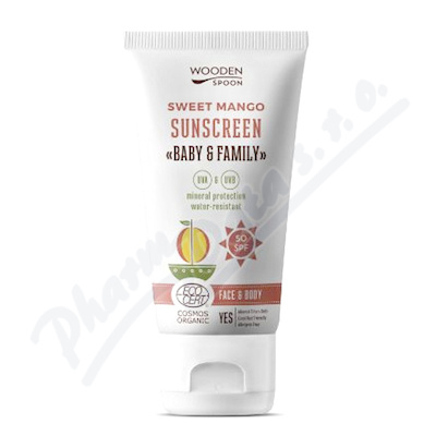 Wooden Spoon Opalovací mléko Mango SPF50 150ml