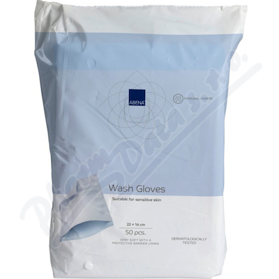ABENA Mycí žínka Airlaid s PE fólií 23x16cm 50ks