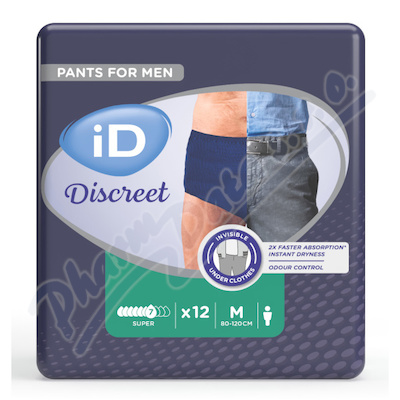 iD Discreet Pants for Man Super M modré 12ks