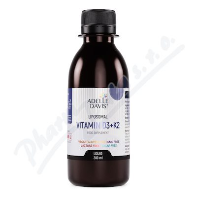 Adelle Davis Lipozomální vitamín D3+K2 200ml