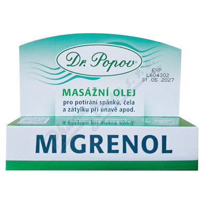 Dr.Popov Migrenol roll-on masážní olej 10ml
