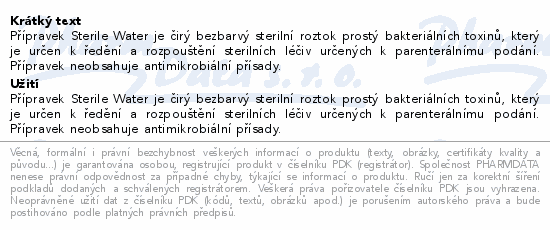 Sterilní voda pro oplachy 6x1000ml