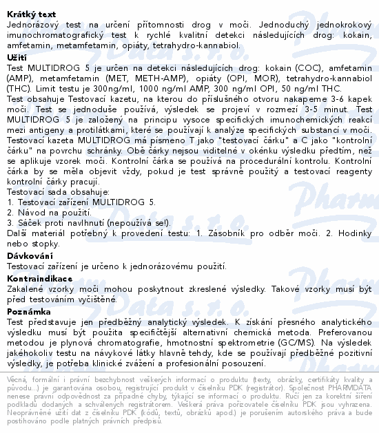 RapiClear MD 5 (multidrog)