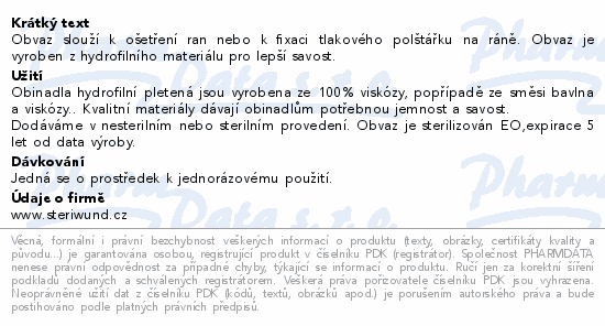 Obin.hydrofil.pletené ster.12cmx5m Steriwund