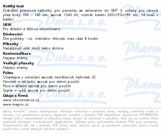 iD Pants Normal L 14ks