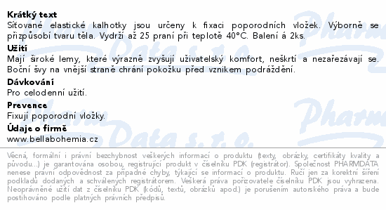 Bella Mamma síťované kalhotky M-L 2ks