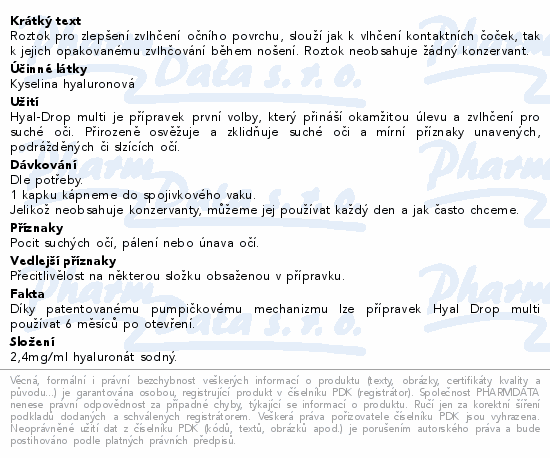 Hyal-Drop multi oční kapky 10ml Bausch+Lomb