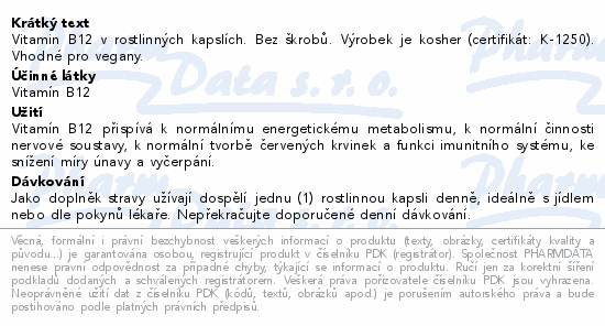 Solgar Vitamin B12 500mcg cps.50