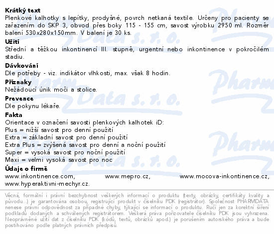 iD Slip Extra Plus Large 30ks