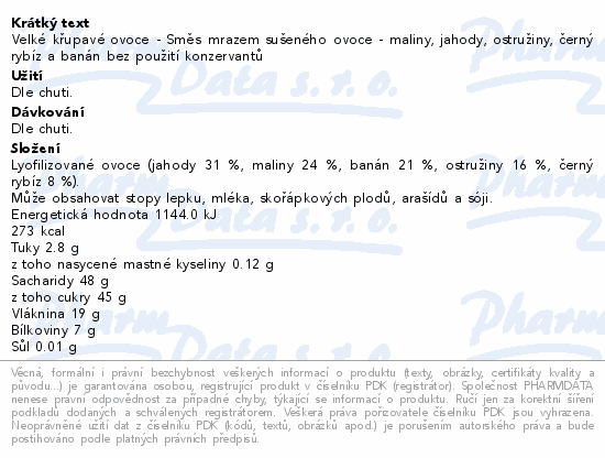 Mixit Velké křupavé ovoce 150g