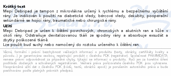 Mepi Debripad tampon 11x18cm 5ks