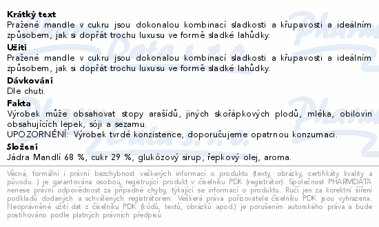 POEX Roasted exclusive Mandle pražené v cukru 120g