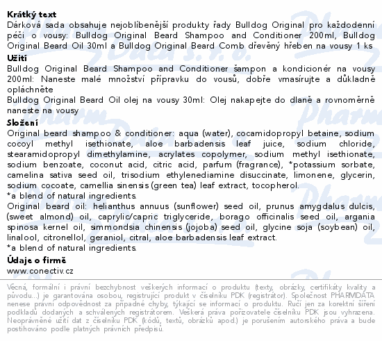 BULLDOG Skincare Original Beard Care Kit