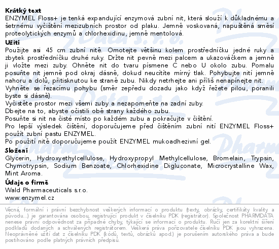 ENZYMEL Floss+ expandující enzym.zubní nit 30m