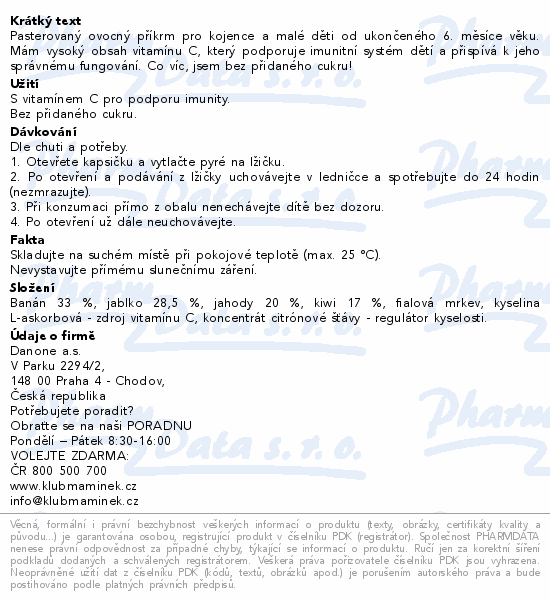 Hami Kiwi jahoda kapsička 100g 6m+