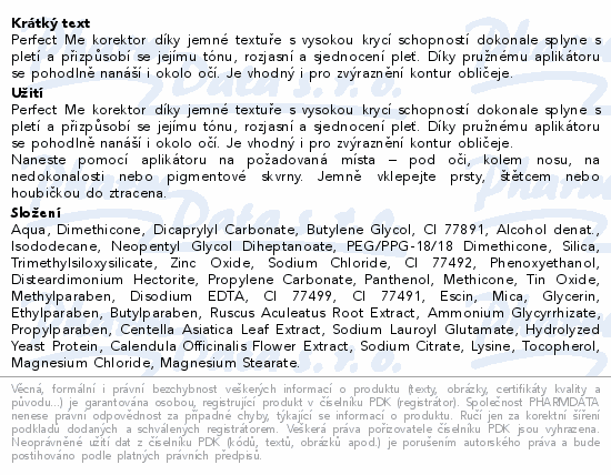 Dermacol Perfect Me korektor 1 6ml