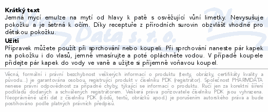 WELEDA Kids Sprch.krém a šampon Ves.lim.2v1 150ml