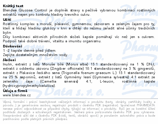 Blendea Glucose Control cps.60