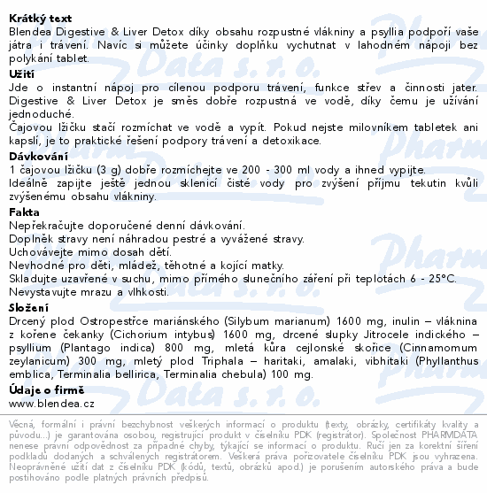 Blendea Digestive&Liver Detox 150g