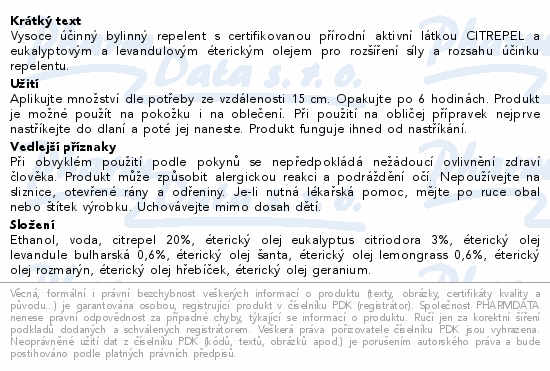 LEROS bylinný repelent 100ml