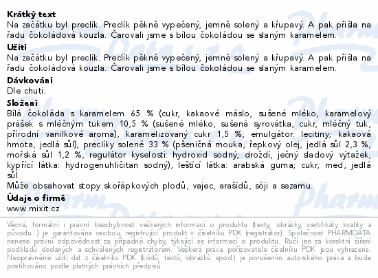 Mixit Preclíky Slaný karamel 500g