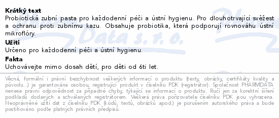 SOFTdent Probiotic zubní pasta 75 ml