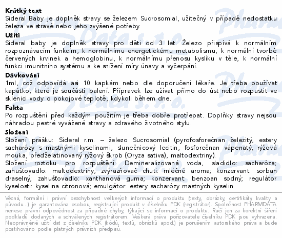 Sideral baby 30ml Pharmanutra
