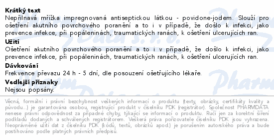 Inadine 5x5cm 25ks Solventum