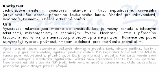 FLOWER SMART rukavice nitril.nepudr.modré XS 100ks