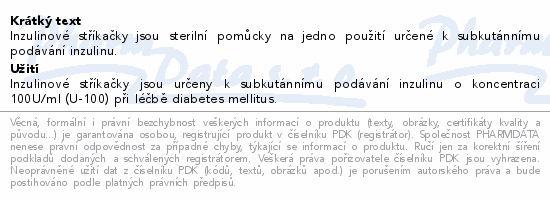 Embecta Micro-Fine U-100 inz.střík.12.7mm 1ml100ks