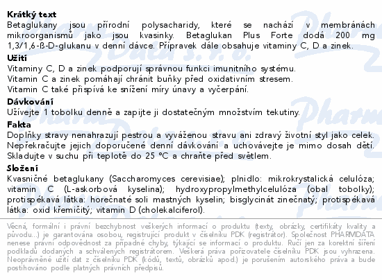 LIVSANE Betaglukan Plus Forte tob.60