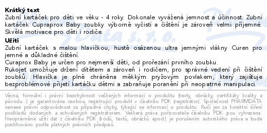 CURAPROX Baby zubní kartáček 0-4 roky mix