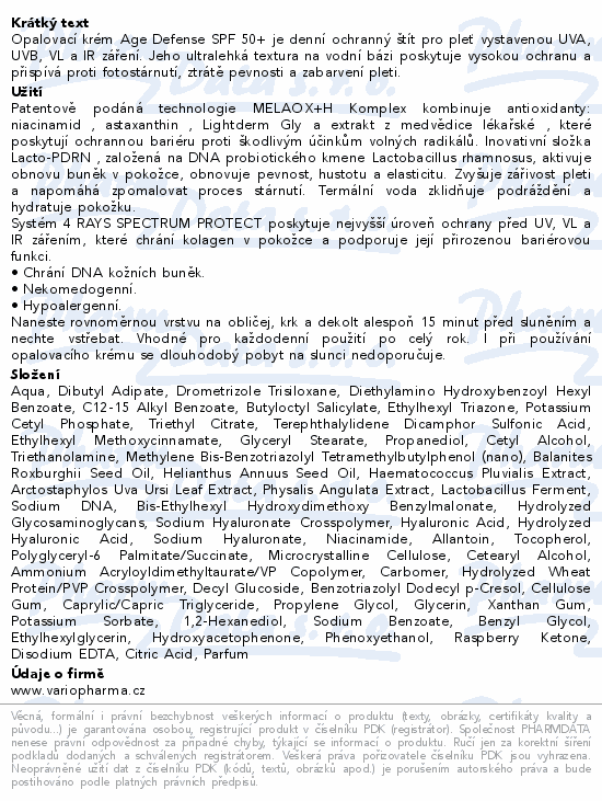 DERMEDIC Sunbrella Age Defen.opal.krém SPF50+ 40ml