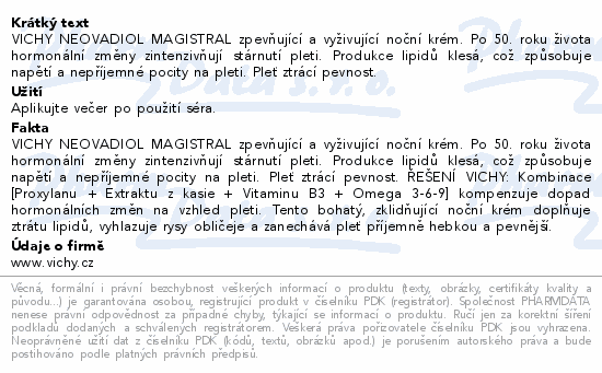 VICHY NEOVADIOL Magistral noční krém 50ml