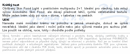 WELEDA Skin Food Light Multipack 2+1 3x75ml