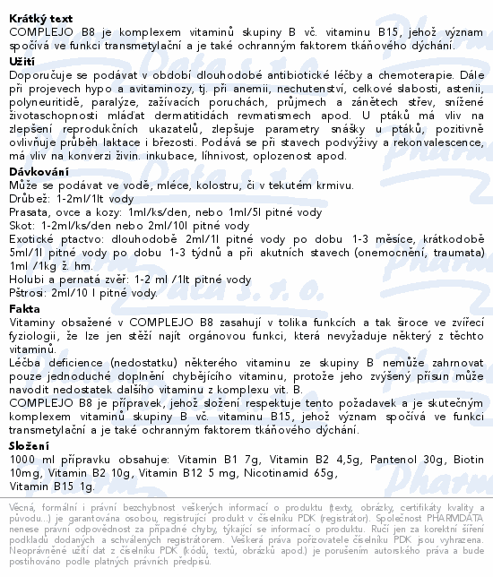 Complejo B8 a.u.v. susp.1l