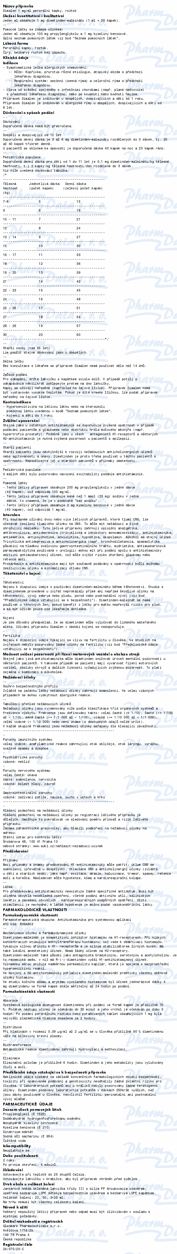 Dimalen 1mg/ml por.gtt.sol.1x20ml